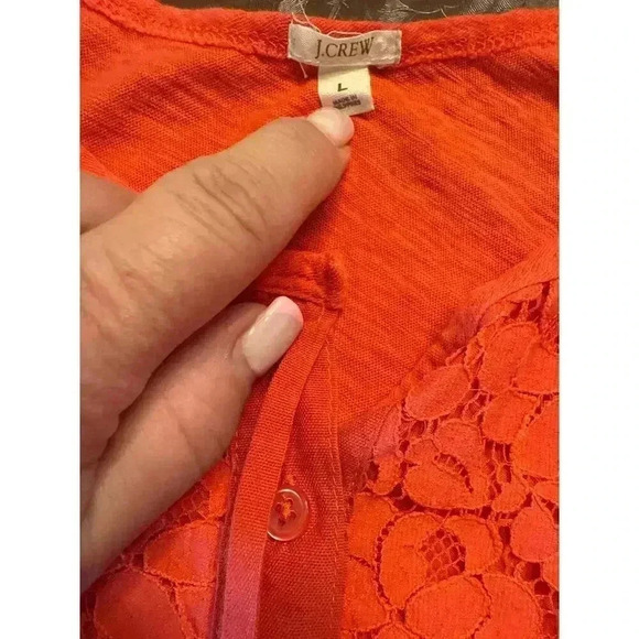 JCREW woman’s cotton tank top size L large - Picture 3 of 5